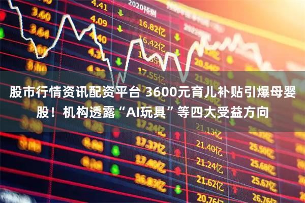 股市行情资讯配资平台 3600元育儿补贴引爆母婴股！机构透露“AI玩具”等四大受益方向